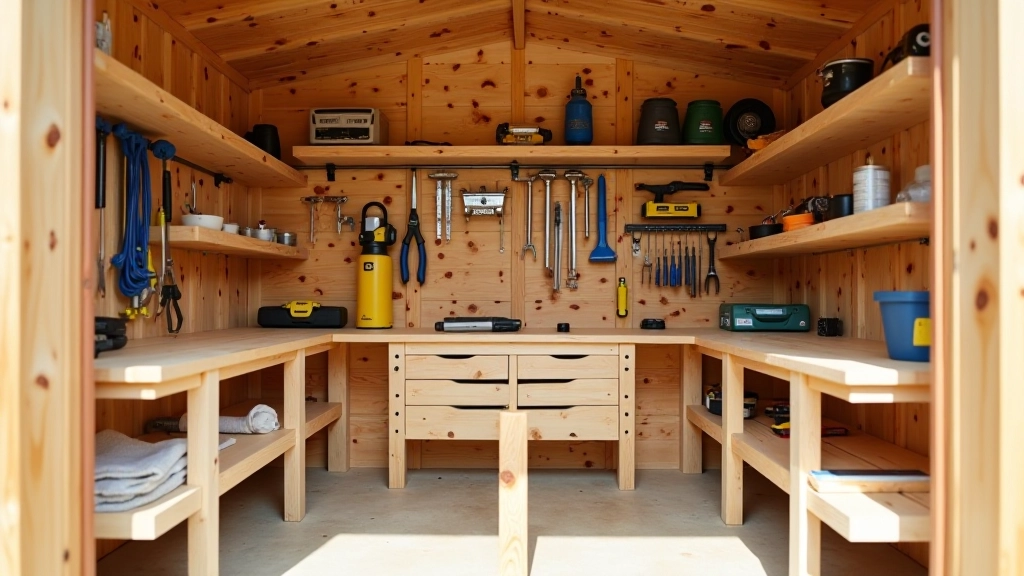 Interior shelving and tool storage organization system