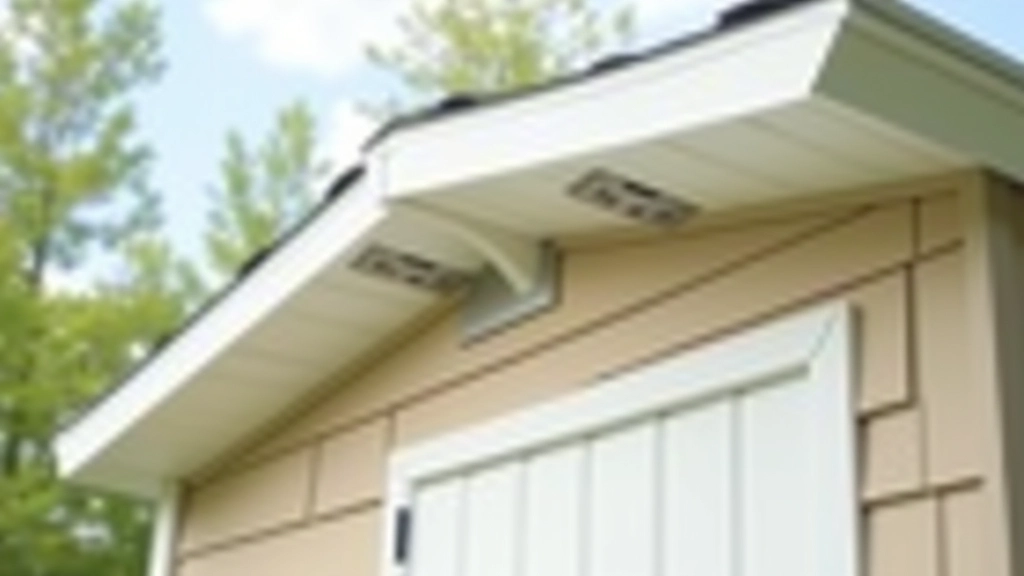 Attic ventilation system showing soffit vents at eaves and ridge vent at peak, with arrows indicating airflow direction